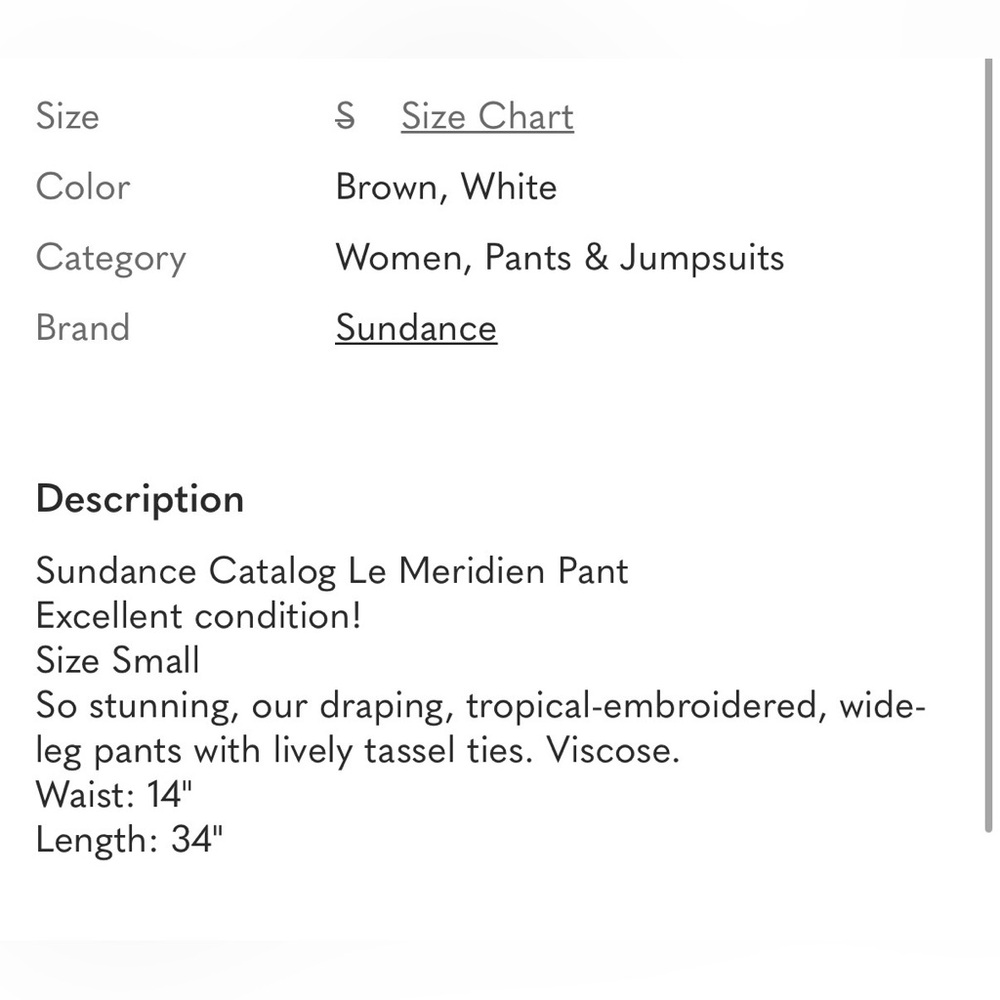 Sundance Catalog Le Meridien Pant - Picture 6 of 12